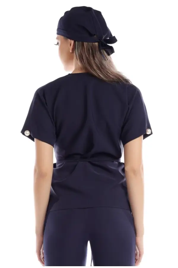 Bluza medicala dreapta bleumarin