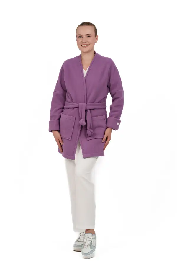 Halat medical dama, Polar Fleece, Lila